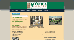 Desktop Screenshot of oshealumber.com