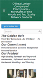 Mobile Screenshot of oshealumber.com
